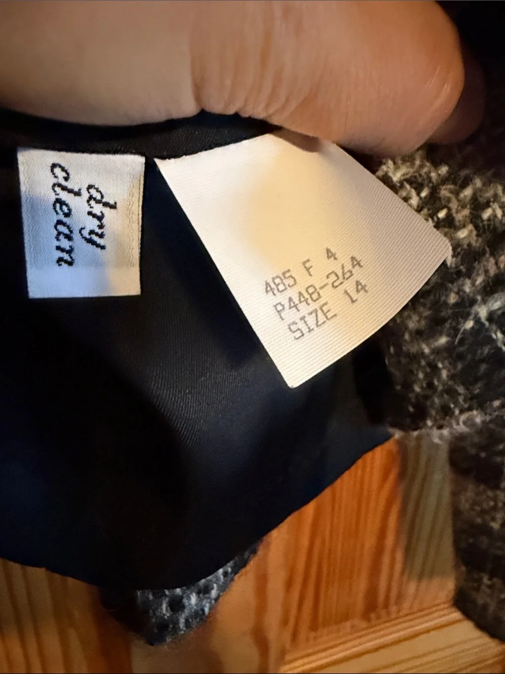 Pendleton Vintage Black & Gray Plaid Boxy Wool Jacket